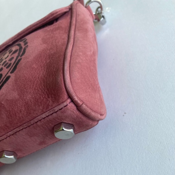 Rebecca Minkoff Dust Pink Genuine Leather Crossbody Shoulder Bag - Picture 10 of 14